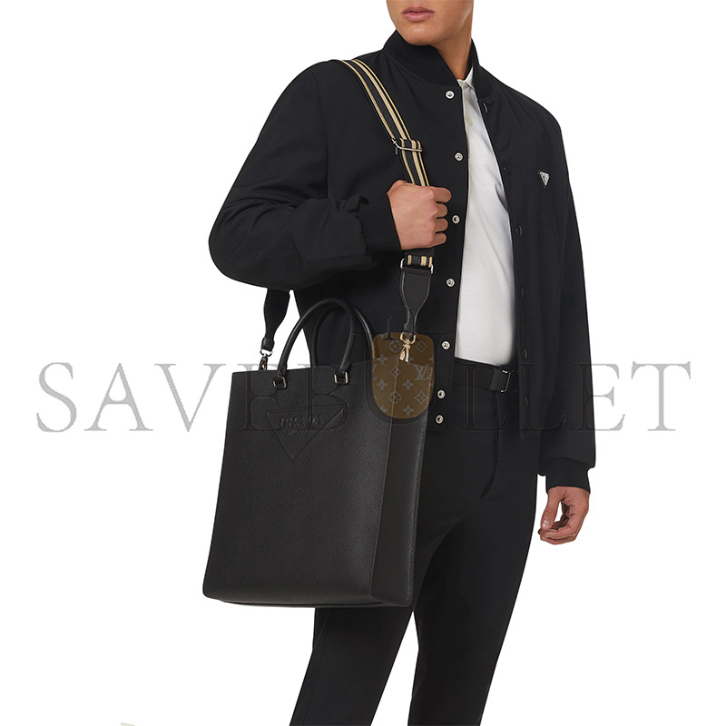 Pra*a tote bag in saffiano leather 2vg084 (37*37*9cm)